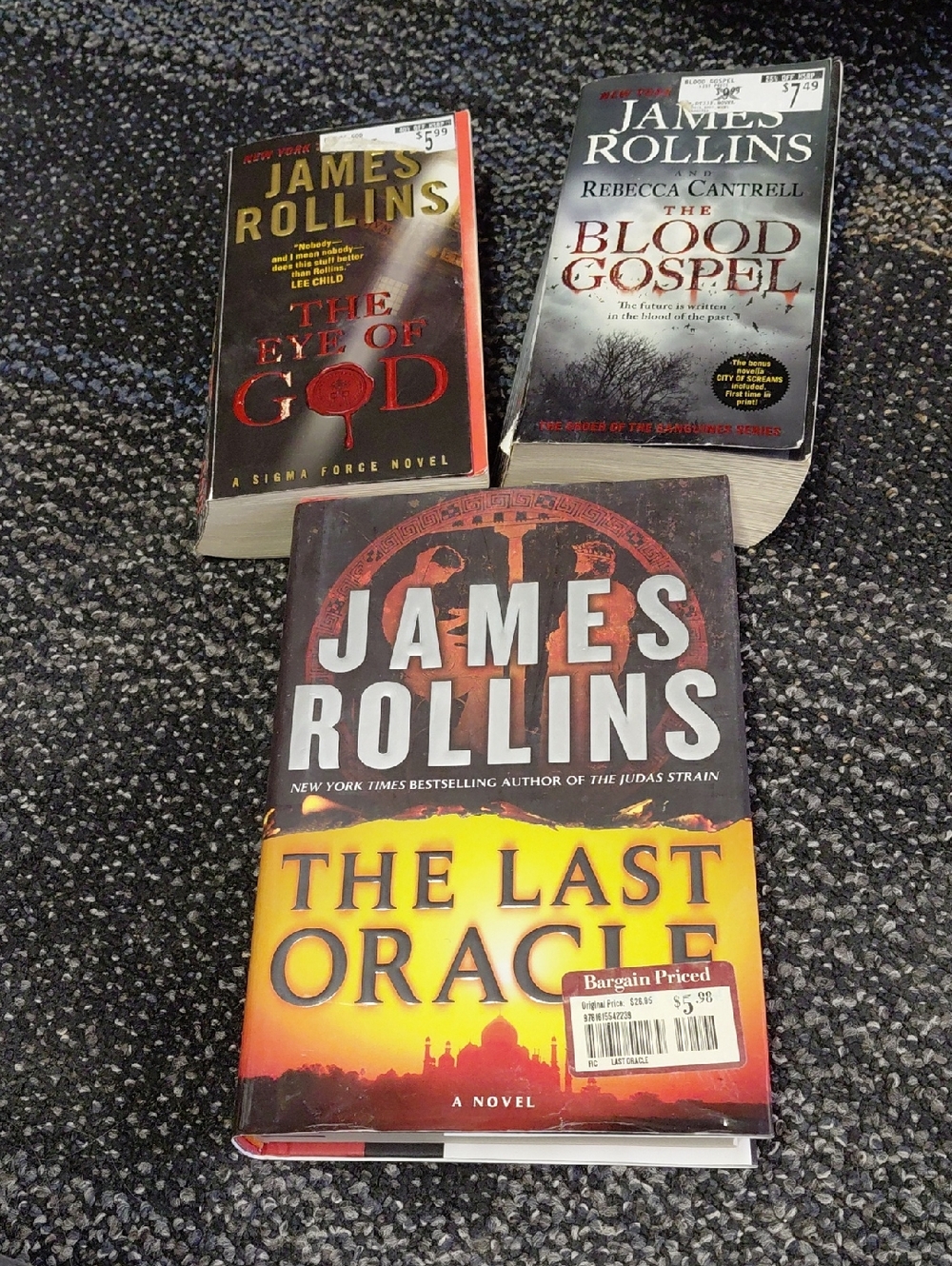 James Rollins 2 Paperbacks, 1 Hardcover